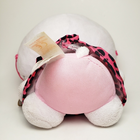 Ty Sanrio Hello Kitty Pink Glasses with Pink & Black Leopard Print Outfit Plush - Picture 9 of 10